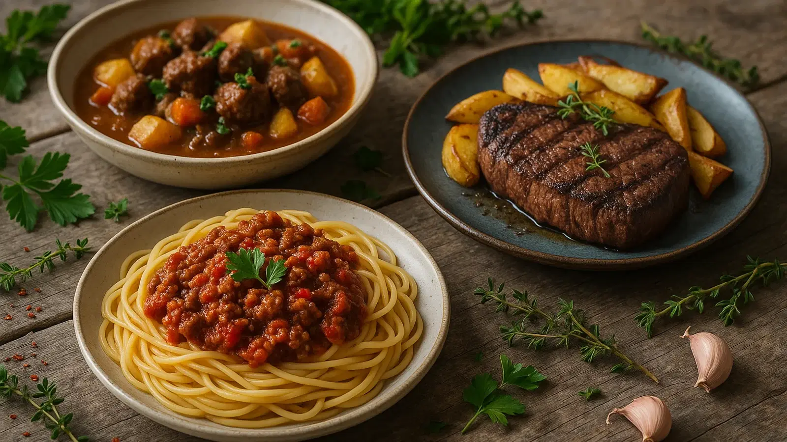 Recettes de Bœuf recipe category hero image